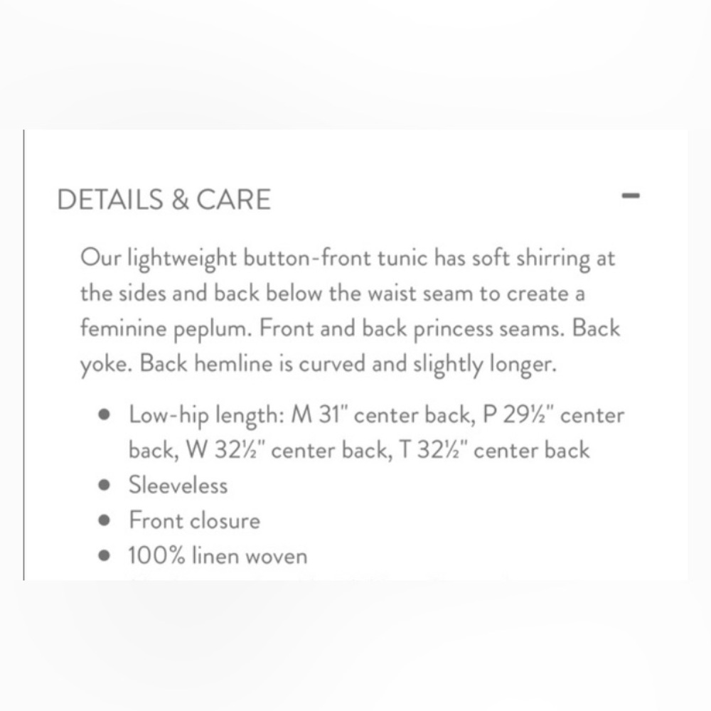 J. Jill Love Linen Peplum high low sleeveless tunic - Picture 7 of 10